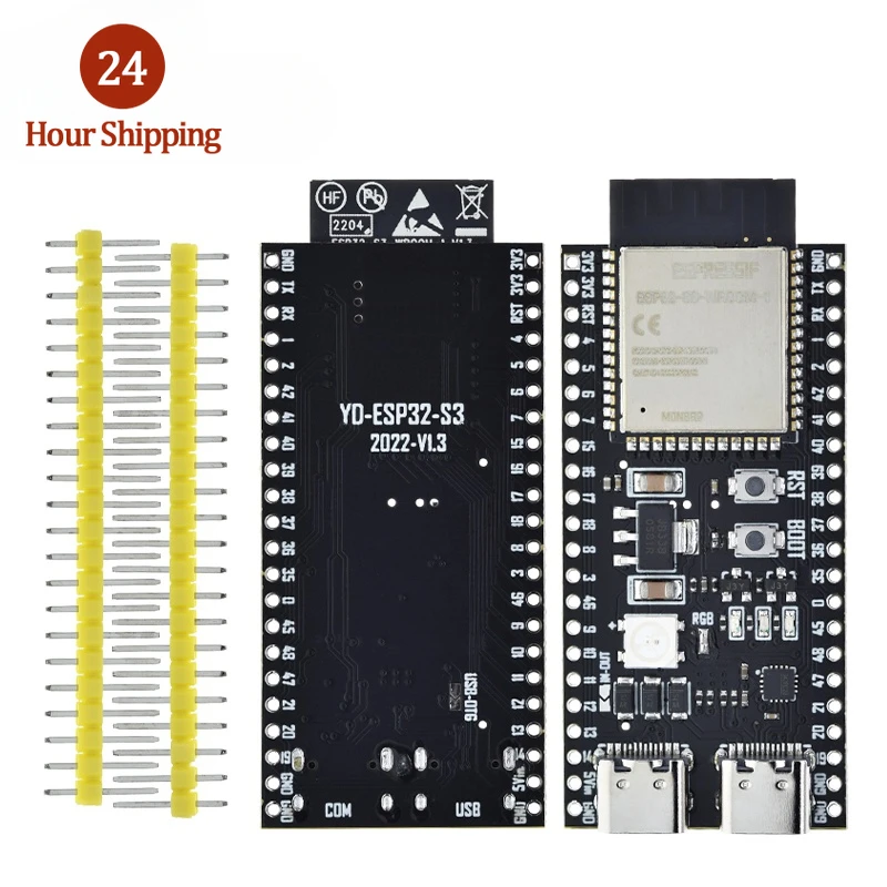 ESP32-S3-DevKitC-1 ESP32-S3 WiFi Bluetooth-compatible BLE 5.0 Mesh Development Board ESP32 Wireless Module N16R8