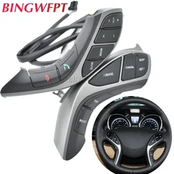 Novo botão do volante automático para hyundai elantra 2012 2013 2014 2015 i30 áudio telefone bluetooth controle de cruzeiro carro switches