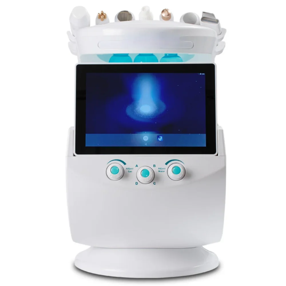 Lifting Ultrason Professional Face Machine New 7IN1 Smart Ice Blue Plus Oxygen dermabrasion Bubble Machine