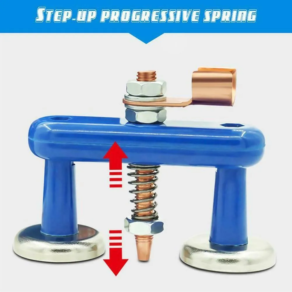 Single/Double Head Magnetic Welding Ground Clamp Stong Fixture Magnetic Support Clamp Holder Electric Welder Welding Repair Tool