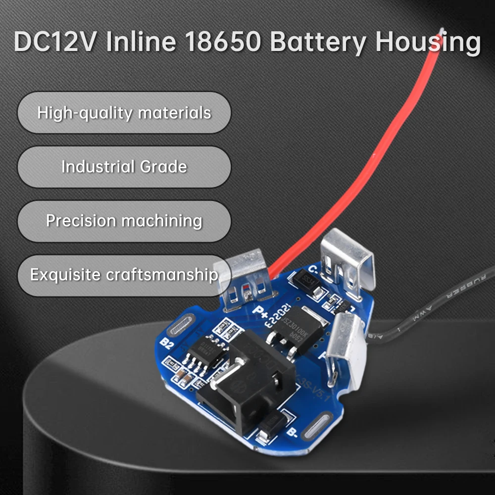 3S 12V Screwdriver Drill Battery Case Box Set with 18650 Hoder Brackets 3S 12V BMS Board Li-ion Battery Protection Board