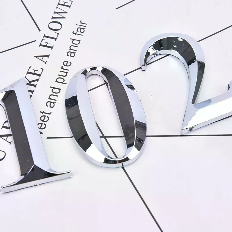 علامة رقم الباب ذاتية اللصق رقم المنزل أرقام شقة مكتب الفندق ملصق #3