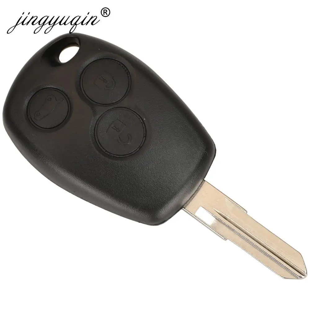 jingyuqin Remote Car Key Shell Case 2 Buttons for Renault Megan Modus Clio Modus Kangoo Logan Sandero Duster Opel Nissan Almera