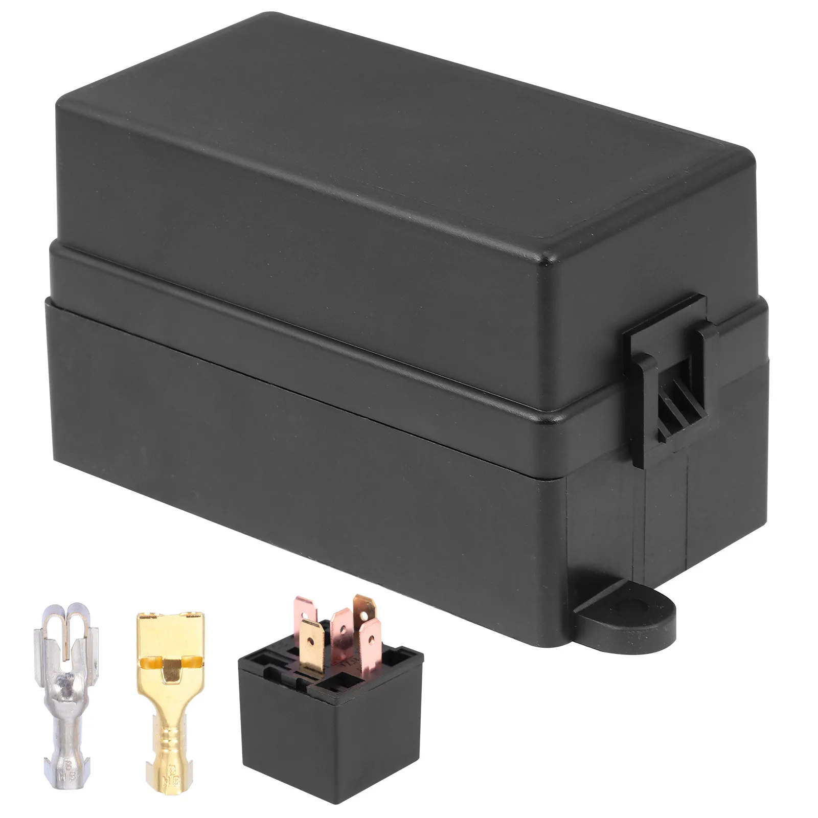 

12 Way Fuse Holder Universal 4 Pin 12V 40A Waterproof Auto Fuse Relay Socket for Car Truck Trailer Engine Bay
