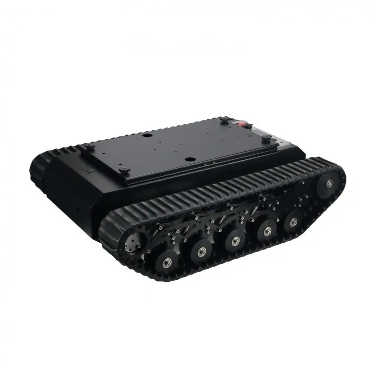

In stock TR500 Max Load 50KG Robot Car Chassis Rubber Track All-Terrain RC Tank Chassis
