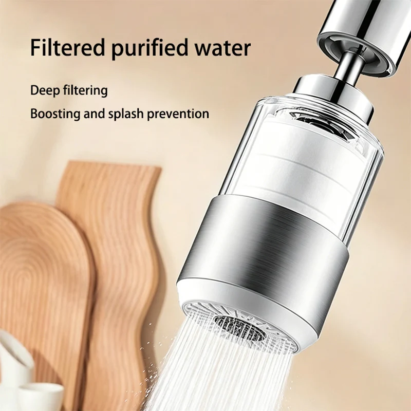 Faucet Filter Nozzle Anti-splash Head Two-speed Universal Adjustment Extender Kitchen Filter Replaceable Filter Element