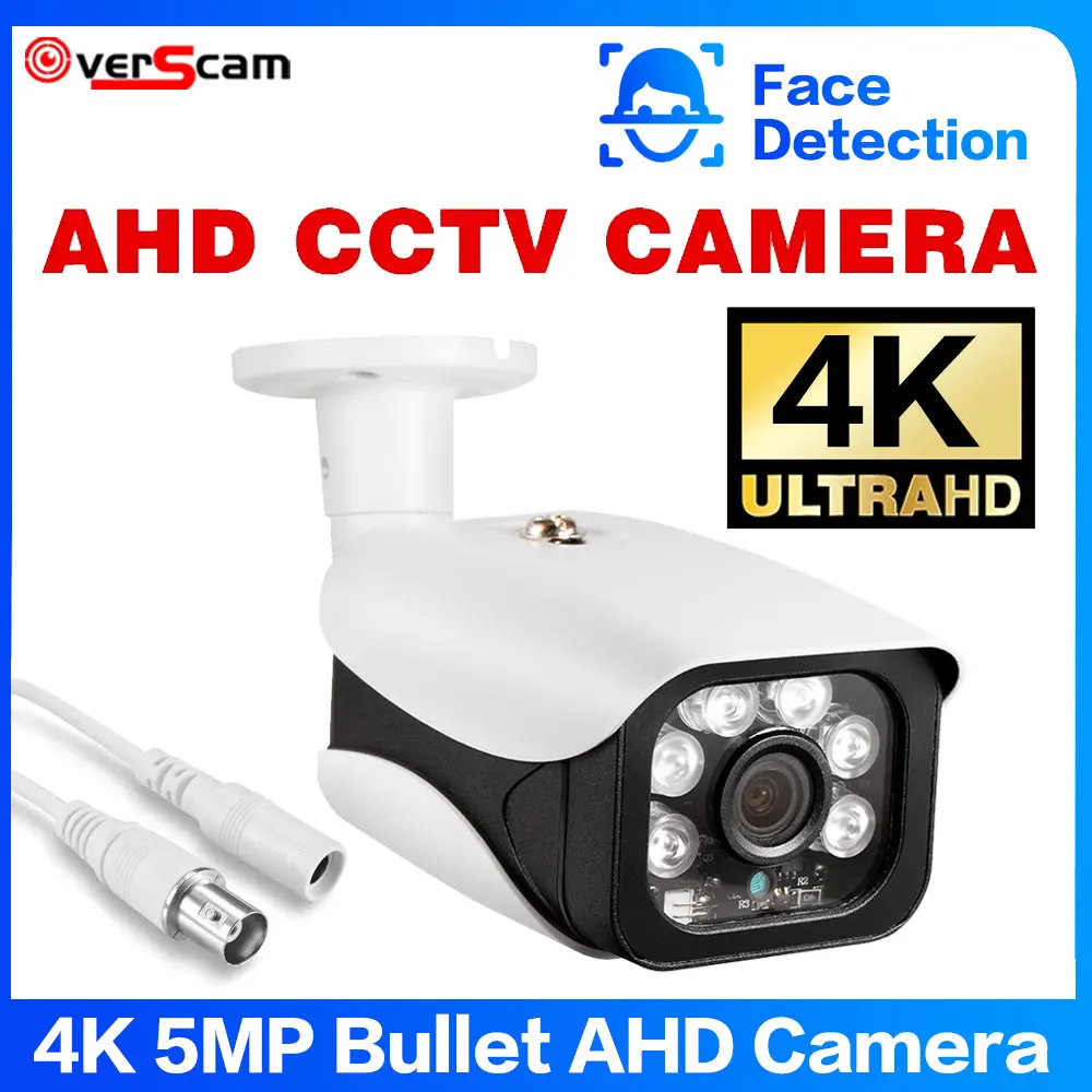 

HD 4K 8MP 5MP AHD Camera Face Detection Home Wired Surveillance Infrared Night Vision Bullet Outdoor BNC CCTV Security Camera