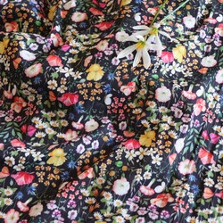 Jude Garden Floral 100% Cotton 80S Like Liberty Fabric Digital Printed for Sewing Cloth Dress Skirt Kids Designer Poplin Tela