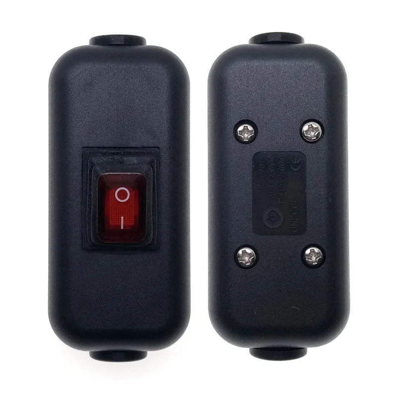 Uniteelec Max 250V 6A(125V 10A ) Water Proof IP65 3 Feet ON-OFF Rocker DPST Inline Switch