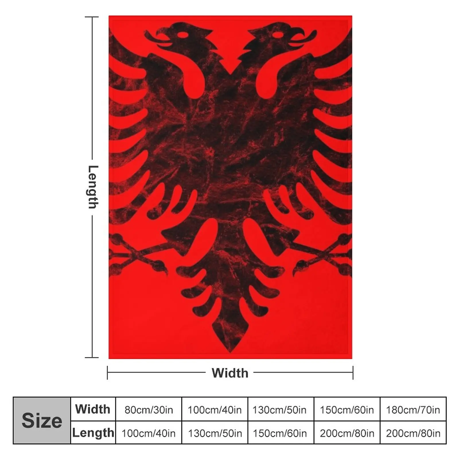 Albania Flag Throw Blanket Sofa Throw Blanket Sofa Quilt