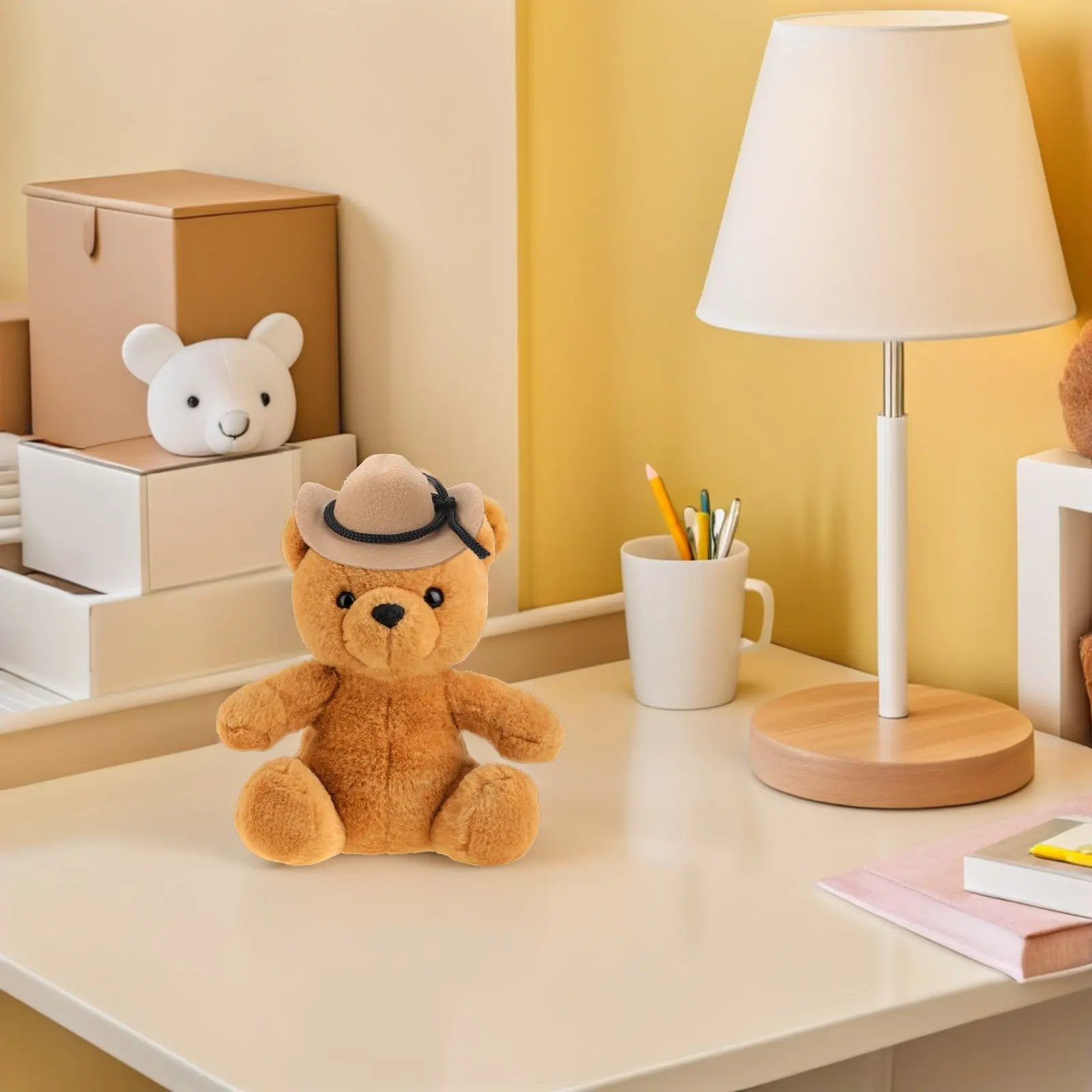 

4Pcs Mini Cowboy Hats 8Cm Western Style Tiny Cowgirl Accessories Party Decoration Craft Miniature Hats for