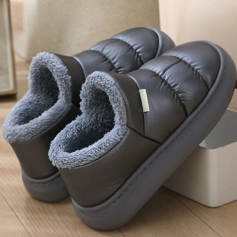 جديد الرجال أحذية الثلوج 2025 الدافئة أفخم رشاقته الشتاء حذاء بوت بطول الكاحل في الهواء الطلق الرجال حذاء كاجوال بوتاس هومبر مقاوم للماء الأحذية حجم 46