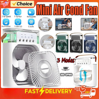 3 In 1 Fan AIr Conditioner Household Small Air Cooler LED Night Light Portable Humidifier Air Adjustment Fan Office Home Fan New