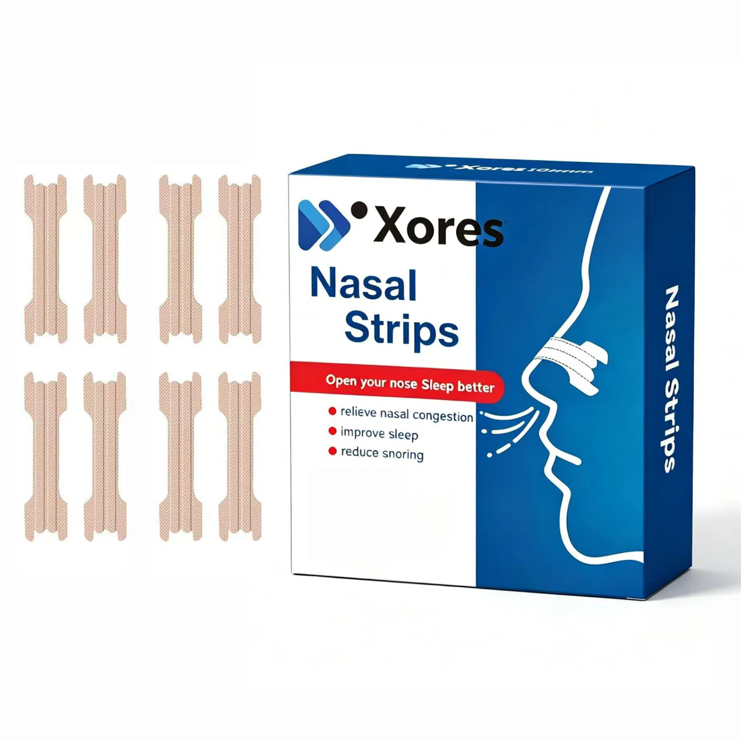 

20pcs Better Breathe Nasal Strips Anti-snoring Patch For Male Snore Sleep Relaxing No Snoring Disturb Antisnore Sticker
