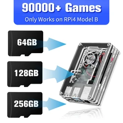Game Card For Raspberry Pi 4 Model B Memory TF Card Pre-loaded 60+ Emulators For PS1/PSP/Sega Saturn/N64/MAME With 90000+ Games