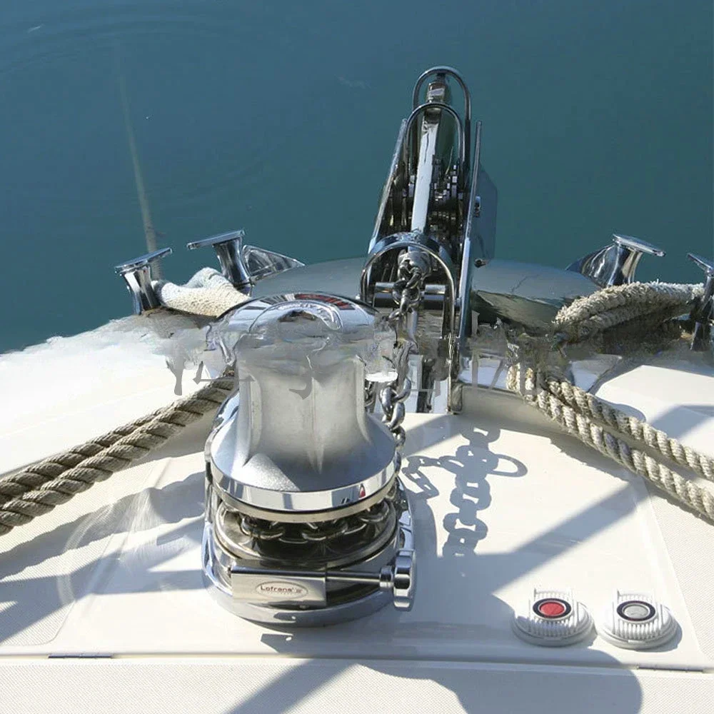 مع كابستان للقوارب من 32 قدم إلى 45 قدم C1012C 12 فولت 1000 واط/600 واط/900 واط الثقيلة عالية السرعة مرساة للقوارب البحرية ونش مكبرة #5