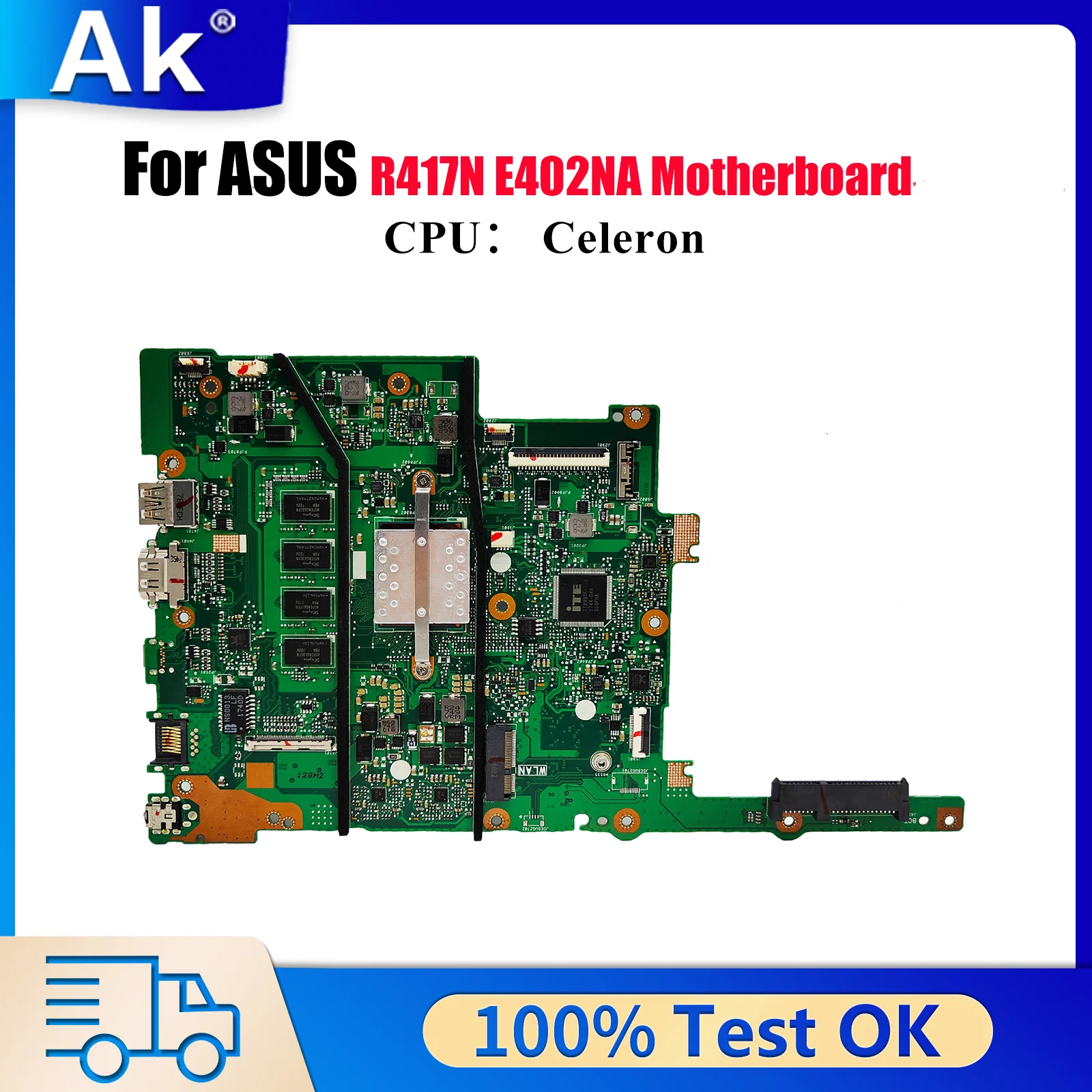 

E402NA Материнская плата для ноутбука ASUS EeeBook E402N E402NA R417N Материнская плата для ноутбука с процессором Celeron 100% тестирование ОК быстрая доставка