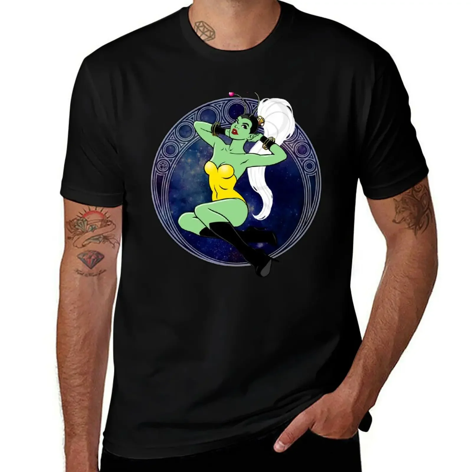 

Sexy Sci-Fi Pin Up Girl T-Shirt anime graphics customs design your own custom shirt mens t shirts casual stylish