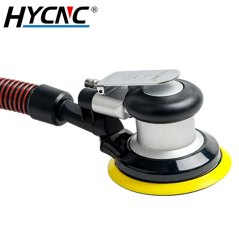 5 Inch Pneumatic Sander 125 MM Self-Aspirating Grinding Machine Round Sandpaper Track Polishing Machine Car Waxing Machine