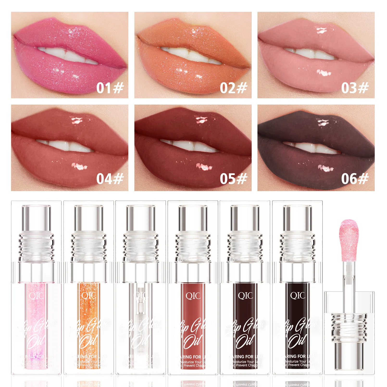 Color Changing Lip Oil Hydrating Moisturizing Mirror Watery Gloss Plumper Lip Glow Oil for Shiny Full Lips