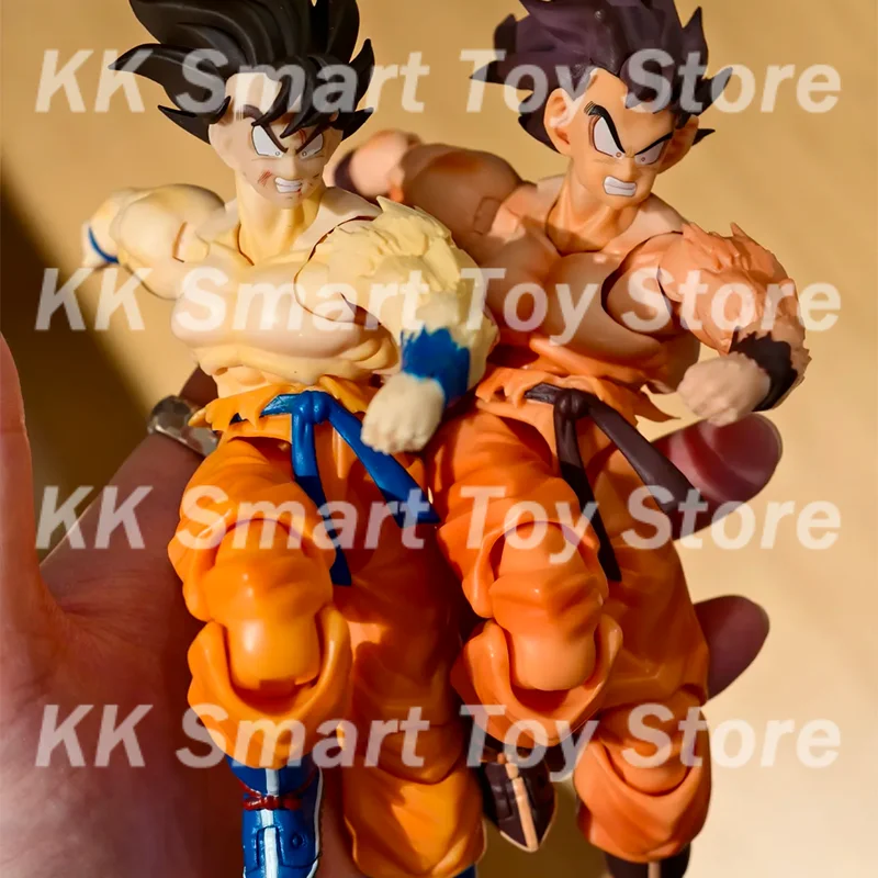 متوفر في المخزون Wow Super Action Studio Son Goku Figure Dragon Ball Z Shf Super Saiyan Son Goku Kaiouken أنيمي ألعاب هدايا شخصيات الحركة