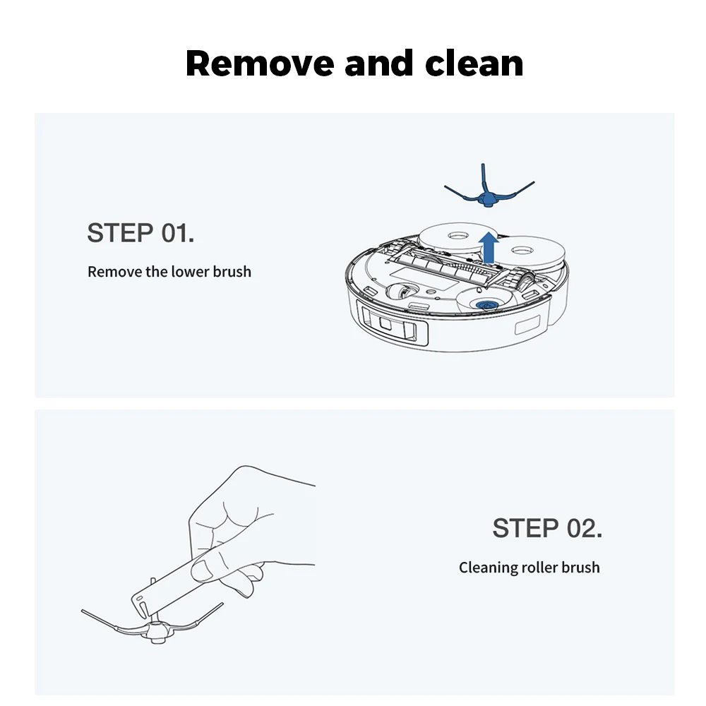 قطع غيار الفرش الجانبية للمكنسة الكهربائية لـ Ecovacs Deebot T10 OMNI/TURBO/MAX,X1 OMNI/TURBO/MAX/X1S PRO,T20/PRO/MAX/PRO PLUS