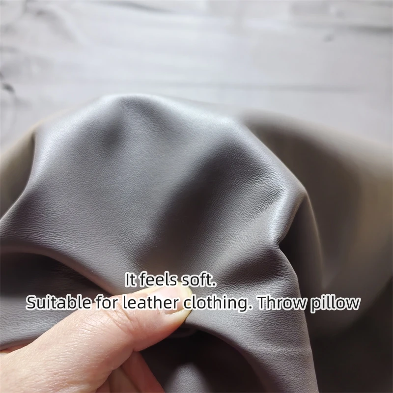 0.7/0.8mm Brown Grey Sheepskin. First Layer Leather. Real Leather Fabric. Handmade DIY For Leather Clothing. Whole Sheepskin