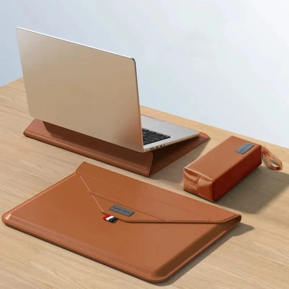 

Модный чехол для ноутбука 13/14 дюймов, водонепроницаемая, износостойкая сумка, портативный чехол для ноутбука из искусственной кожи, унисекс