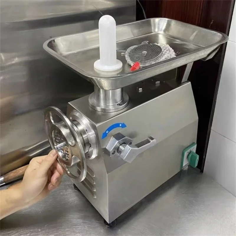 

New stainless steel commercial meat and vegetable grinder for restaurants