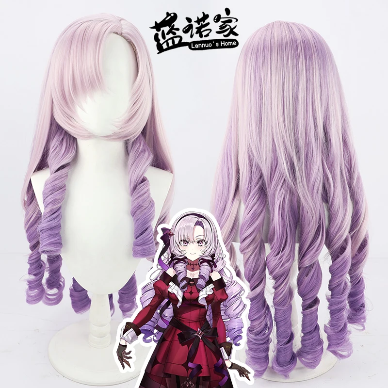 

Virtual YouTube Vtuber Ichii Momotenzen Haruhara Salome Cosplay Wig Halloween Carnival Party Props Synthetic Hair + Wig Cap
