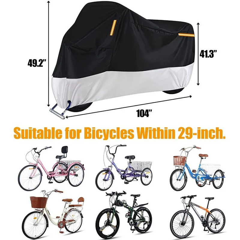 Thickened Oxford Cloth Motorcycle Cover Rainproof Dustproof Waterproof Sunscreen Electric Scooter Full Protector