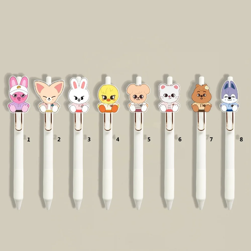 

Stray Kids SKZOO Cute Cartoon Peripheral Fang Can Li Longfu Fang Can Felix Huang Xuanchen Press Neutral Pen Signature Pen