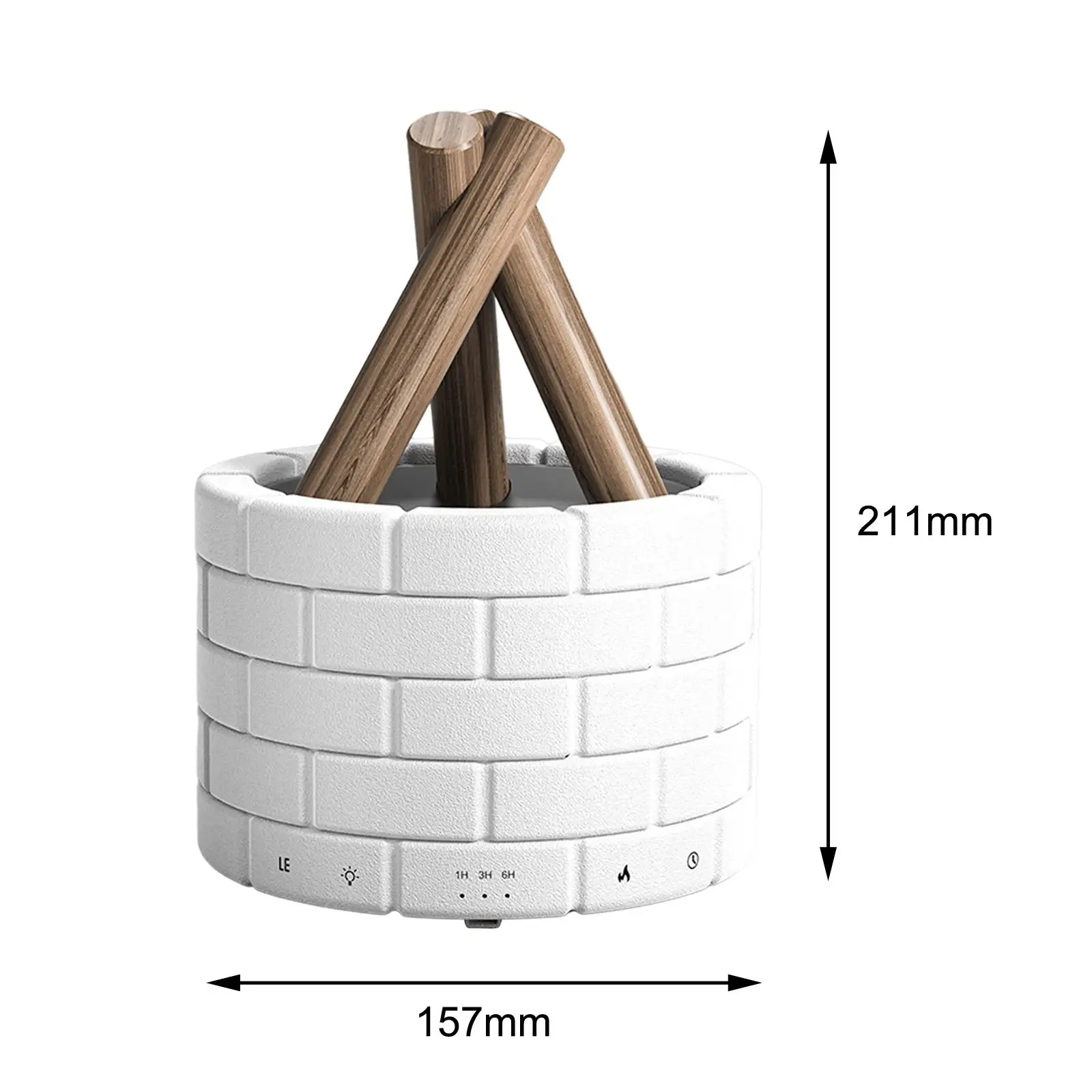موزع الزيت العطري مع تأثير نار اللهب ، ناشر هواء هادئ ، زيت للسبا ، اليوغا ، غرفة النوم ، غرفة المعيشة ، هدية للمكتب