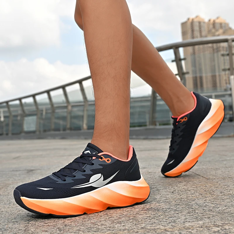 New Men's Sneakers Racing Carbon Plate Sports Running Shoes Light Anti-Slip Professional Track Field Training Shoes Tennis Shoes