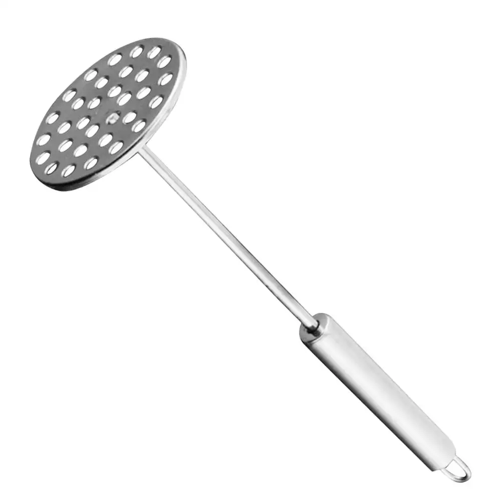 

Potato Masher Twist Ricer Hand Round Bean Smasher Stainless Steel Vegetable Fruit Press Kitchen Gadgets Easy Clean Long Lasting