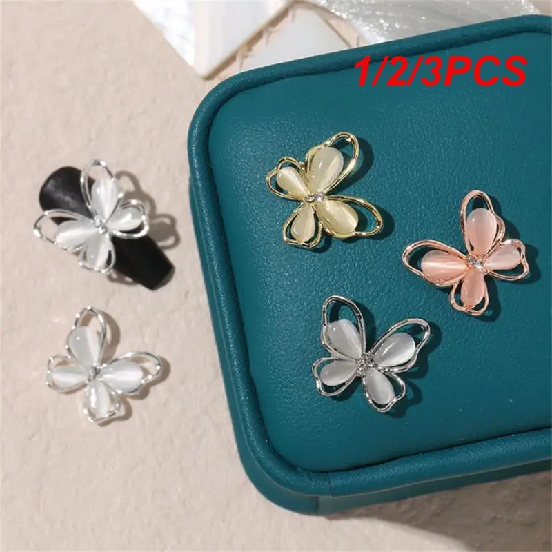 1/2/3PCS Nail Accessories Eye-catching Hollow Design Elegant Hollow Butterfly Design Hollow Design Must-have Fire