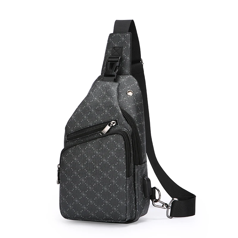 

Men's Vintage Pattern Sling Bag Anti-Theft Crossbody Chest Bag Casual Daypack for Travel, Work and Outdoor with Adjustable Strap