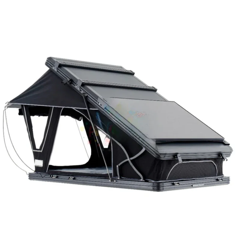 High Quality 4 Person Bracket Type Hard Shell Car Roof Top Tent PU3000mm Waterproof Outdoor Travel Camping Accessories