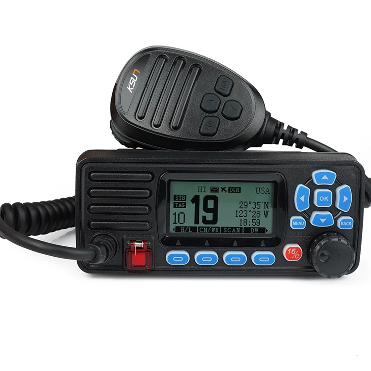 P509 GPS Marine Transceiver IPX7 Waterproof Marine Ocean Ship Sea Radio VHF Float Marine Radio