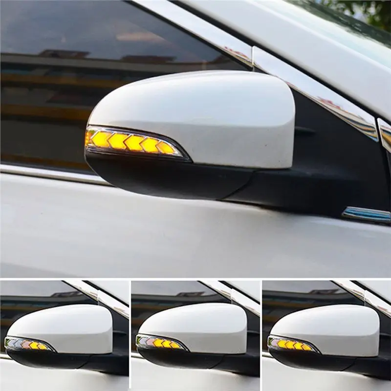 AA92-Side Mirror Indicator LED Turn Signal Light For Toyota Camry Corolla Dynamic Blinker Blinking