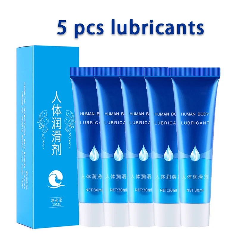 

5 pcs Water-soluble lubricant Anal Vaginal Gay Sex Tools for Couples Silicone Sex Toy Adult lubrication Easy To Clean for women