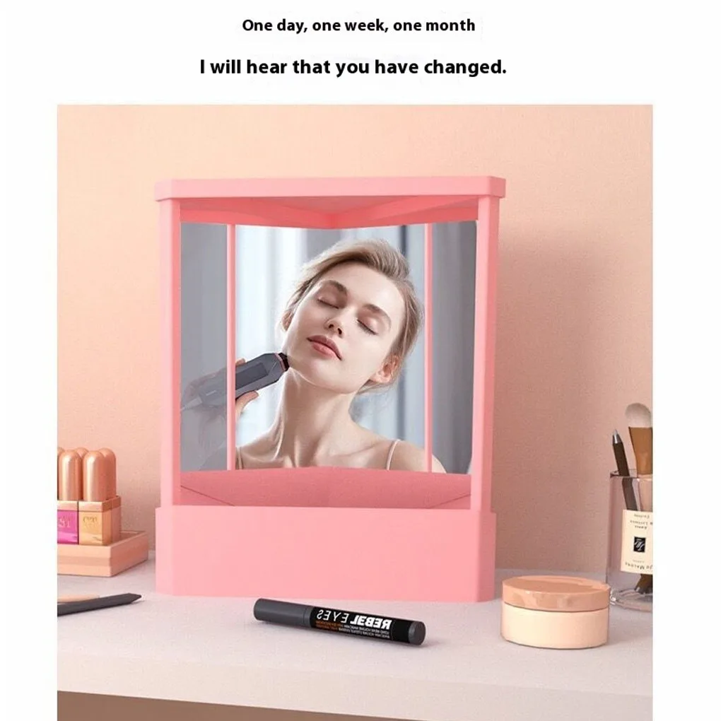 Non-reverng Vanity Mirror True Image For Precion And Detail Haircuts And Beauty Makeup white 14*17cm