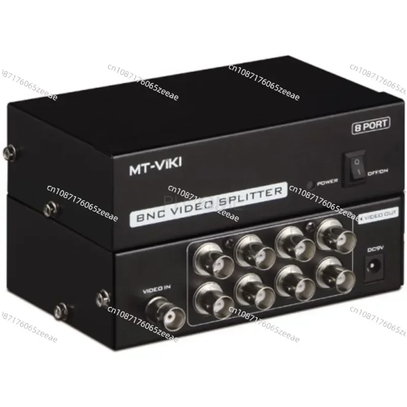 

1x8 Port BNC Video Splitter, 1 BNC in 8 BNC Out, CCTV DVR Multi-screen Monitoring System Distributor