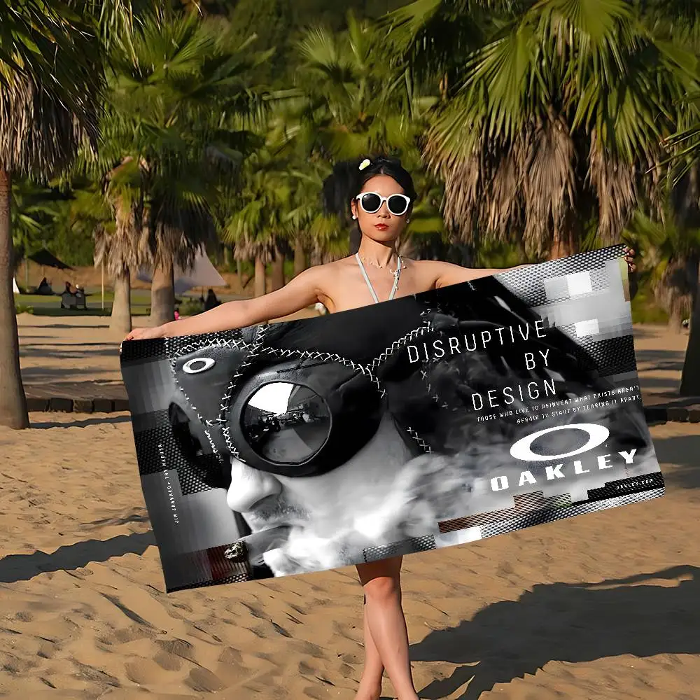 O-Oakley Sport-Tech-Bold Anime Beach Swimming Towel Soft Absorbent Washcloth Children's Gifts for Kids Travel Camping Gym