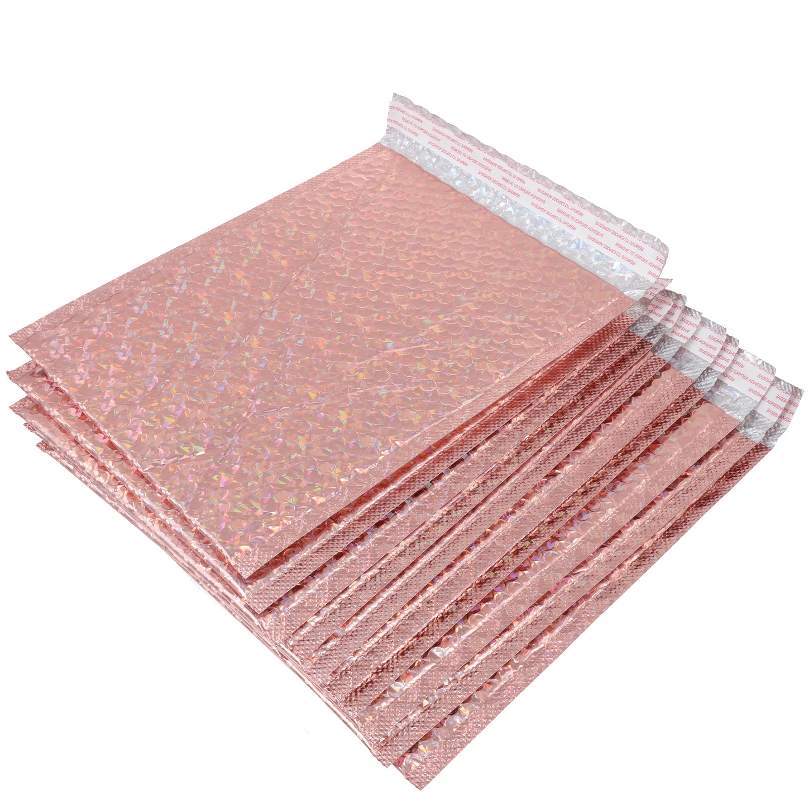 

10pcs Waterproof Padded Bubble Mailers Thickened Express Packaging Bags For Delivery Rose Gold Strong Adhesion