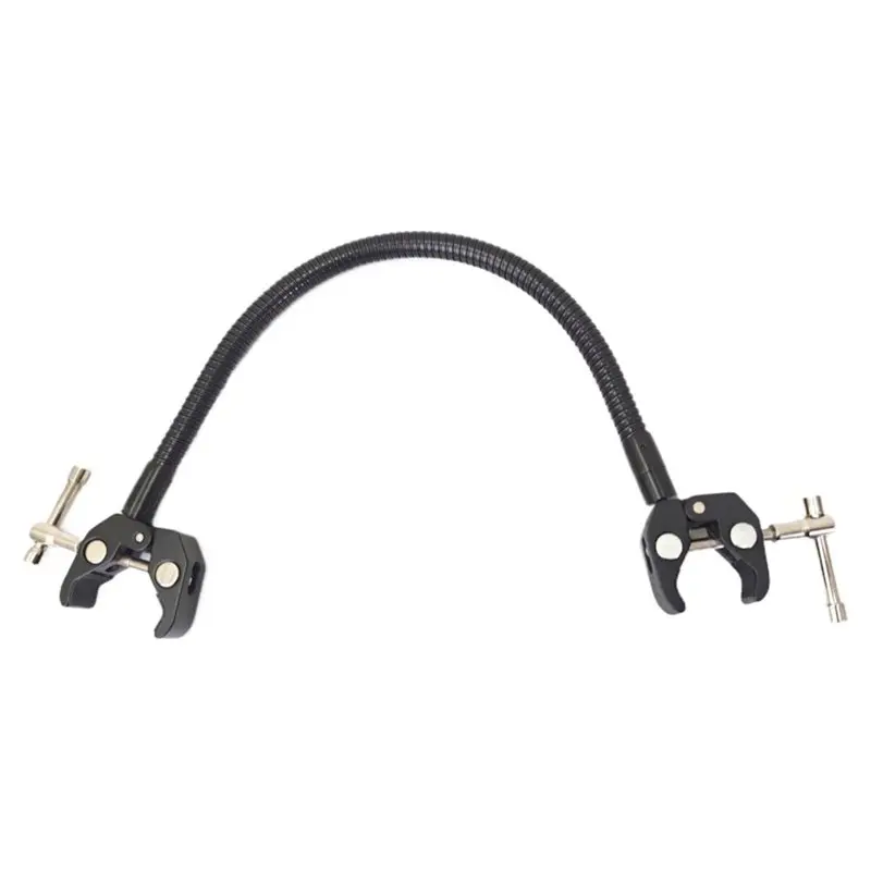 Gooseneck Microphone Featuring Crab Clamp, Pole Mount Design Fits Rods, Stands Tripods, Music Stands-Stable Grip Included
