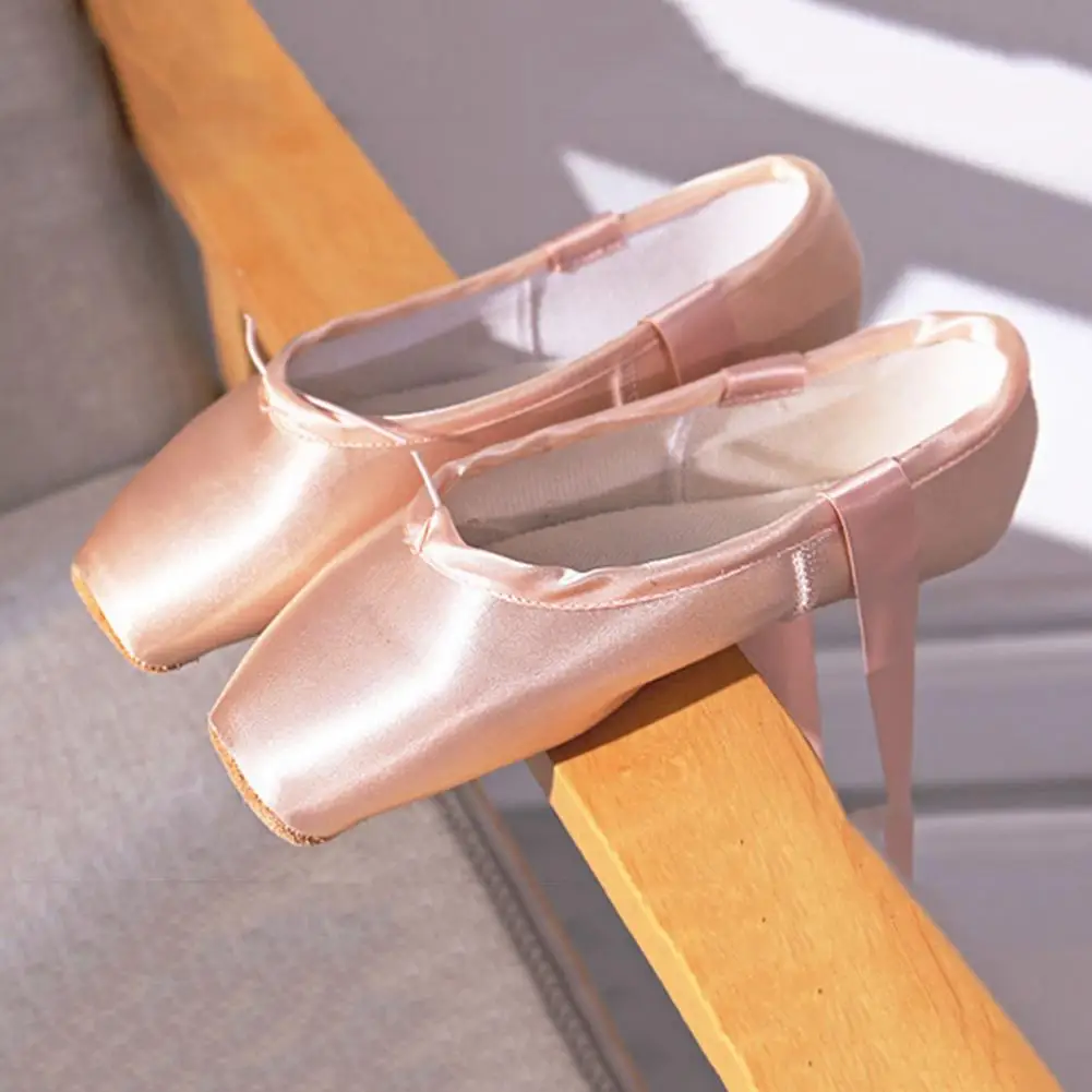 Chaussures de ballet à doublure en coton respirant, chaussures de ballet pour filles avec doublure douce pour débutants, filles pour débutants