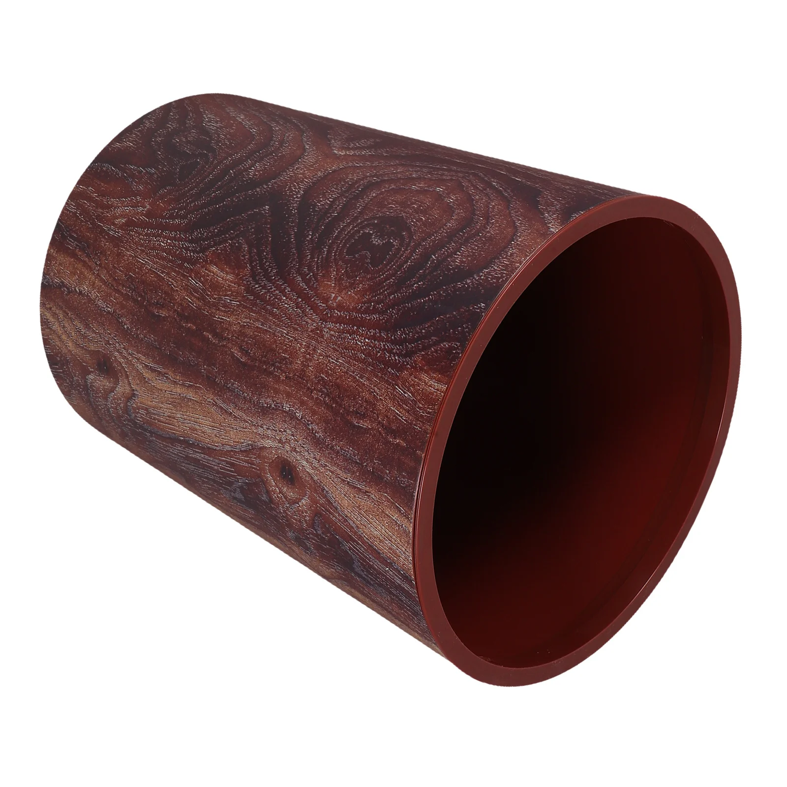 

Large Capacity Retro Imitation Wood Grain Trash Can for Kitchen Bathroom Office Home Wastebasket Imitation Wood Trash Can