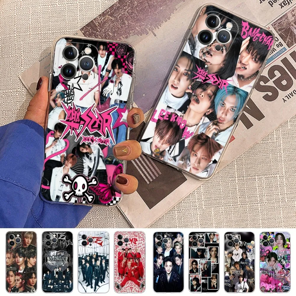 K-kpop-S-Strayes-K-Kids Phone Case For iPhone 16 15 14 11 12 13 Mini Pro XS Max Cover 6 7 8 Plus X Funda Shell