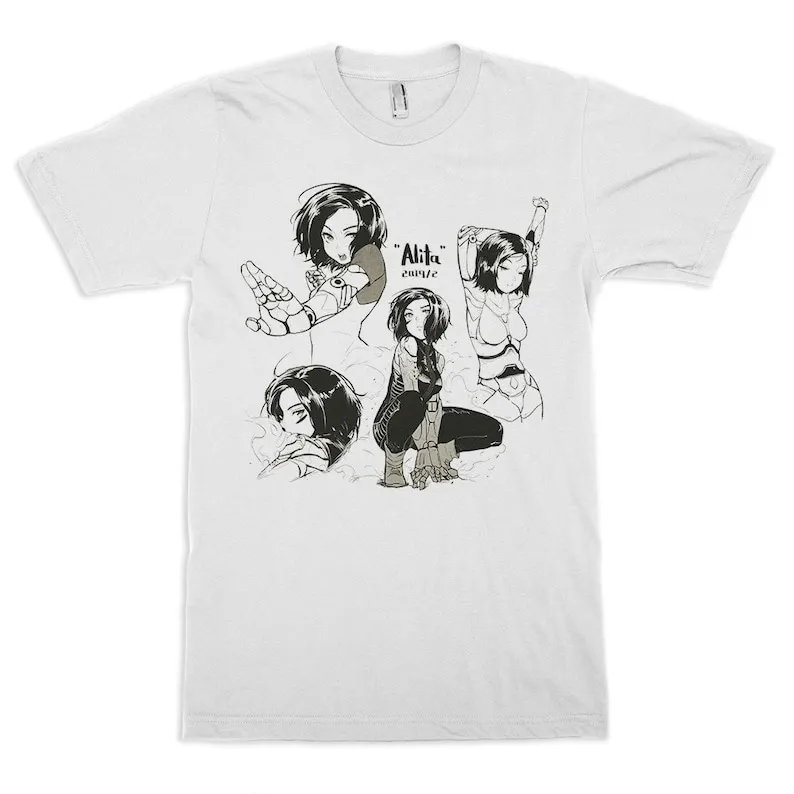 

Alita Battle Angel T-Shirt Gunnm Manga Shirt Men's and Women's Sizes